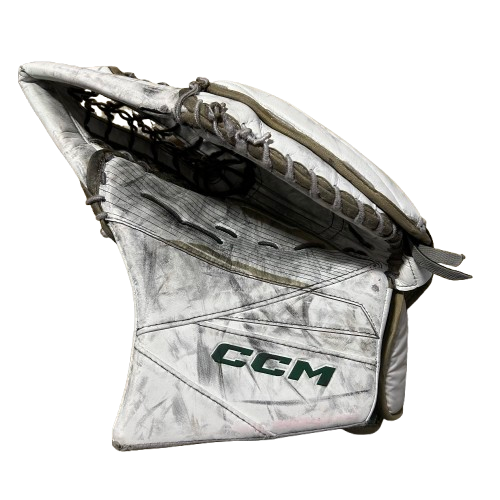 CCM Axis 2 - Gant de gardien de but Pro Stock d'occasion (blanc/vert)